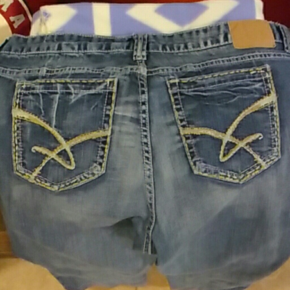 blue jean capri size 18